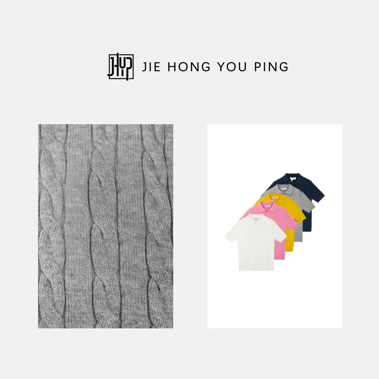 夏季新款POLO翻领针织短袖麻花款透气小马刺绣减龄老钱风女25261