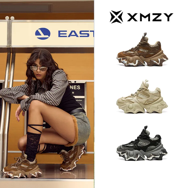 【银河旷野】XMZY2025秋新款原创时尚复古街头风设计厚底老爹鞋女