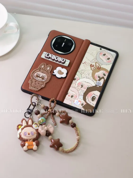 潮玩精灵皮纹支架适用荣耀magicv5手机壳xfold5折叠X5华为mateX6