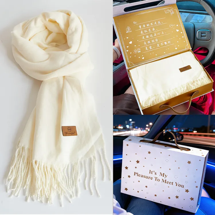 26年新款男女通用休闲风保暖围巾加厚长款韩版围脖披肩百搭秋冬季