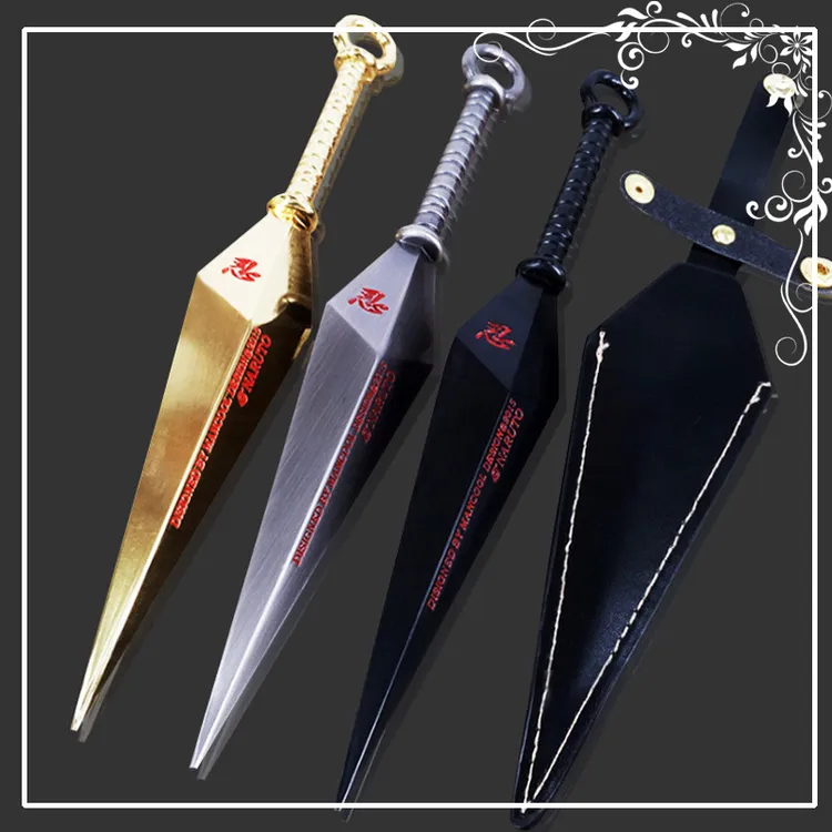 周边武器苦无模型四代目苦无合金模型玩具摆件带皮套