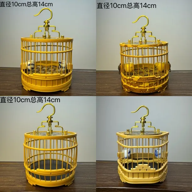 新款梅妃竹蝈蝈笼精品玉竹斑竹手工精制蝈蝈笼子精致美观精工细做