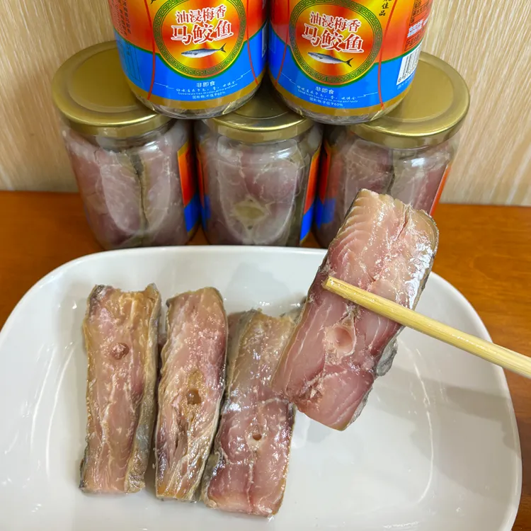 台山正宗梅香马鲛鱼咸鱼瓶装油浸霉香咸鱼335克/瓶