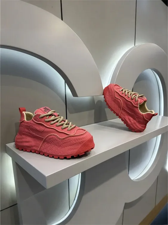 欧洲站老爹鞋男鞋秋冬新款真皮潮流时尚厚底增高运动休闲鞋潮鞋男