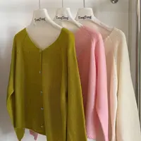 爱心扣插肩针织衫170