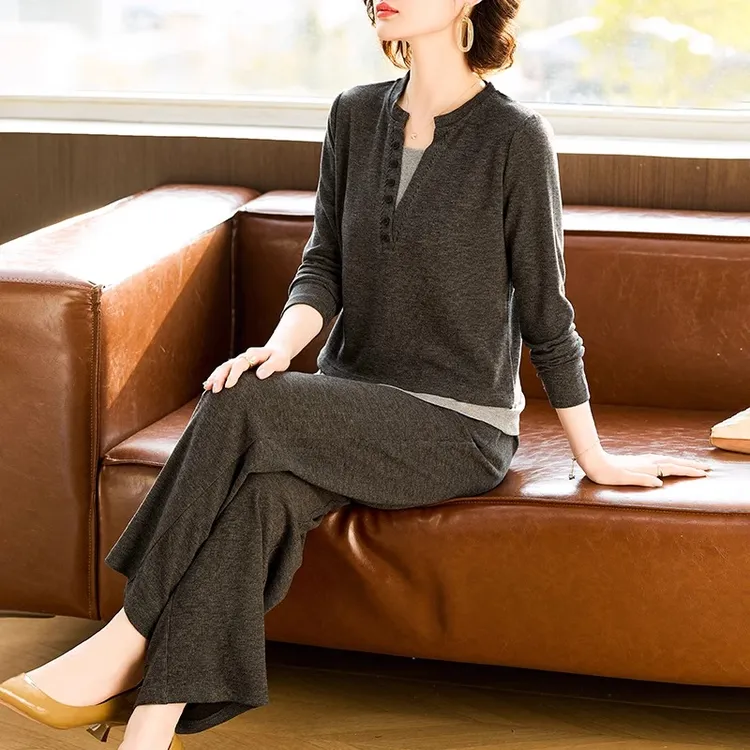 妈妈春装休闲运动套装2025新款中老年女装春秋时尚宽松卫衣两件套