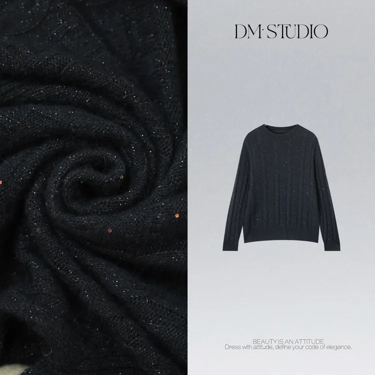 DEDM•STUDIO/秋冬慵懒百搭时尚圆领套头针织毛衣2511MY/A691196