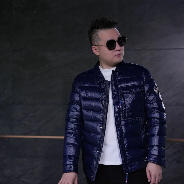 冬季款XGG左胸口袋挂小绳男士高档奢侈品男款加倍保暖户外羽绒服