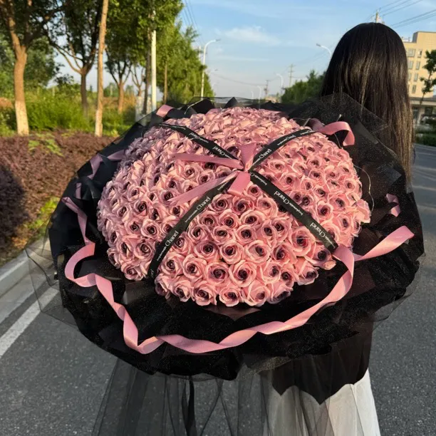 199朵七夕情人节礼物99朵香皂永生花玫瑰成品顺丰包邮送花到家
