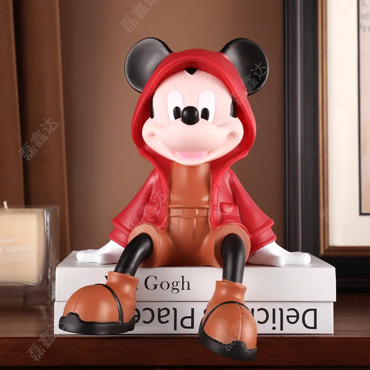 中古风复古米奇电视柜装饰摆件高级感小众客厅入户玄关餐边柜手办