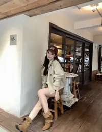 【秋日轻启】立领皮衣女新款显瘦高级感廓形风衣pu外套