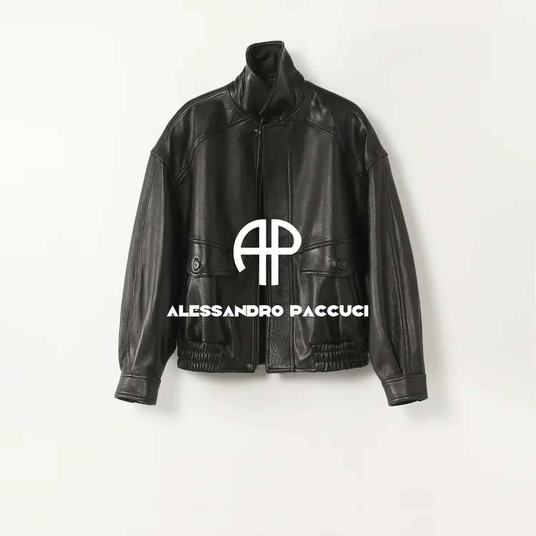 AP洛哥54097PY【限量/黑标】土耳其进口羊皮翻领黑色时尚百搭外套