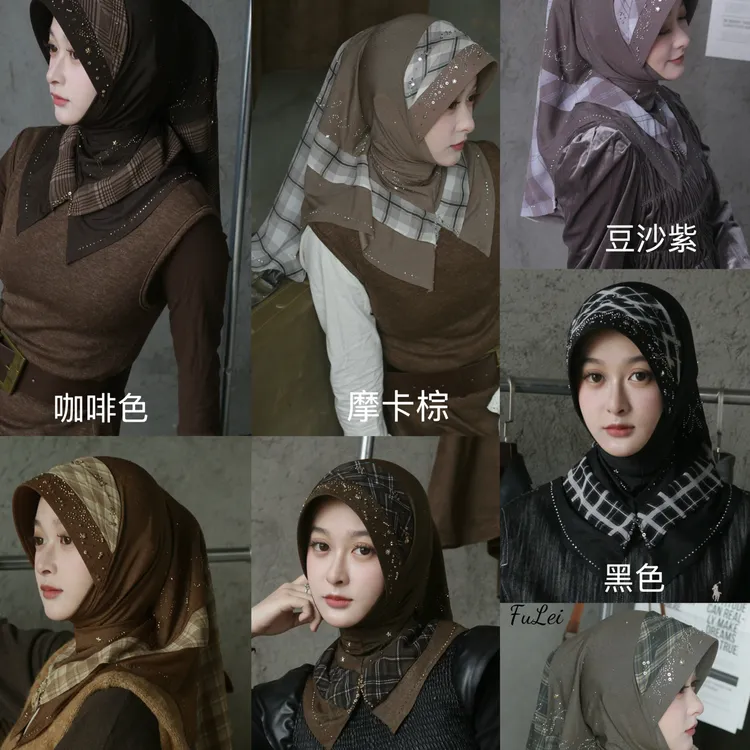 （不退换）芙蕾10月新款 英伦假日 七色可选 格纹拼接 学院风帽子