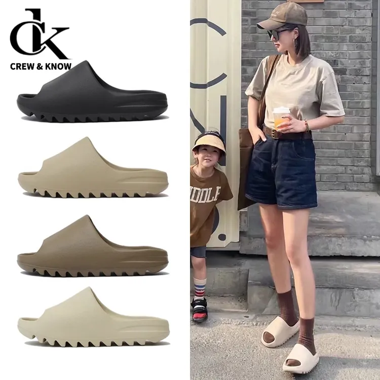 CREW&KNOW 清凉夏日！踩屎感椰子拖鞋女夏外穿厚底增高沙滩拖鞋