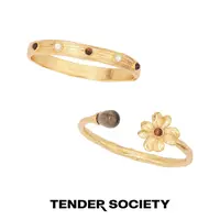 tender society 铜合金手镯 Tender Luck系列装饰/四叶草双头手镯
