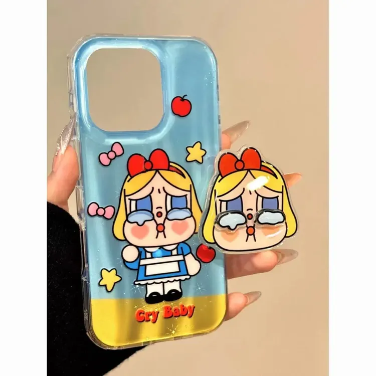 苹果蝴蝶结哭娃适用苹果16/15/14/13/12新款iPhone11手机壳