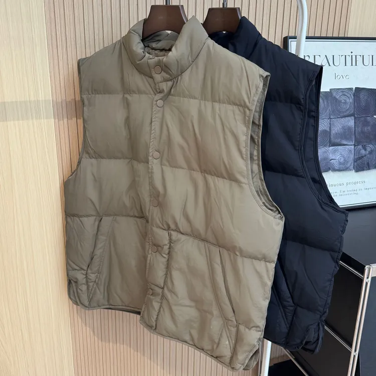 NANA【小软包马甲】秋冬叠穿白鸭绒羽绒马甲背心外套立领保暖C0485