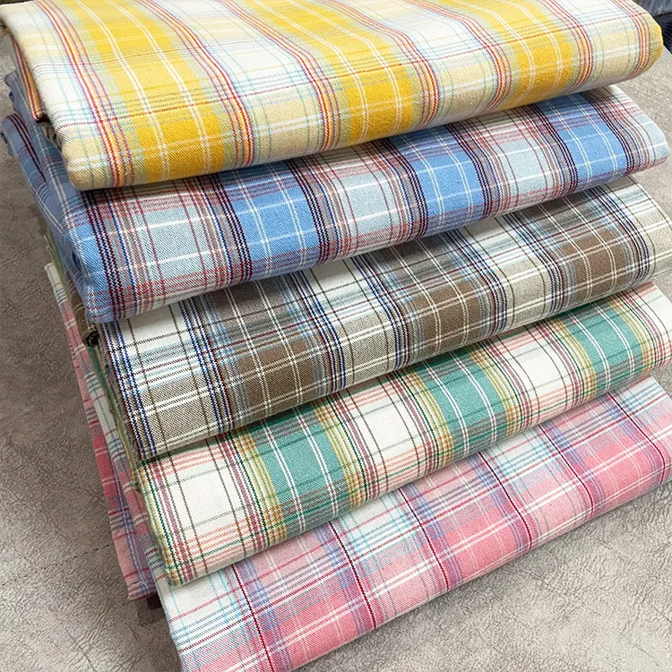 新款新花色纯棉老粗布吸汗透气床单-素色格透气全棉色织加厚透气