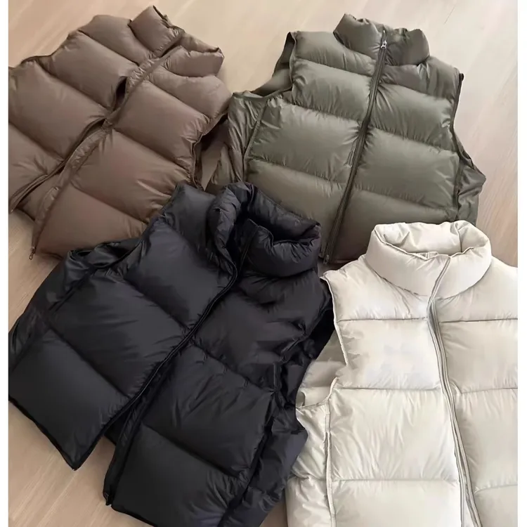 高端云朵泡芙95白鸭绒羽绒服马甲女款2025秋冬新款超好看无袖坎肩