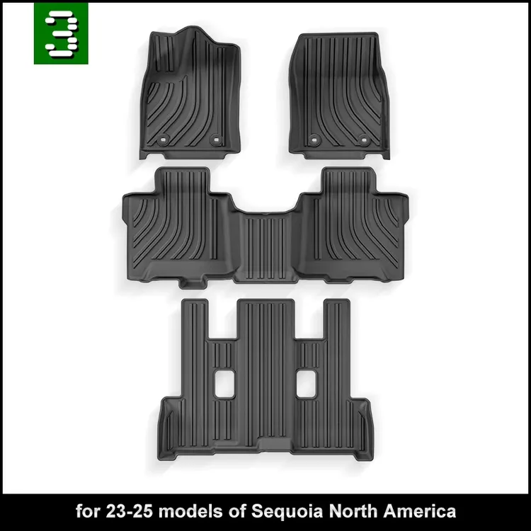 TPE汽车脚垫适用于丰田红杉Sequoia 25款红杉 新款红杉 22款红杉