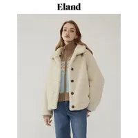 【女装优选WL】Eland衣恋羊羔绒女士保暖外套2025春EEJHF11T91