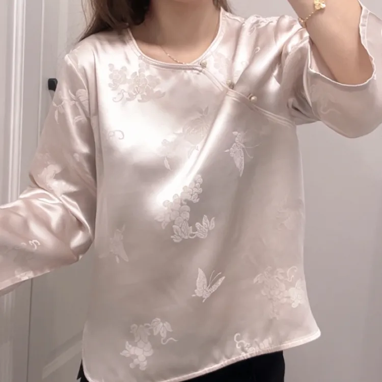 100桑蚕丝重缎格格服