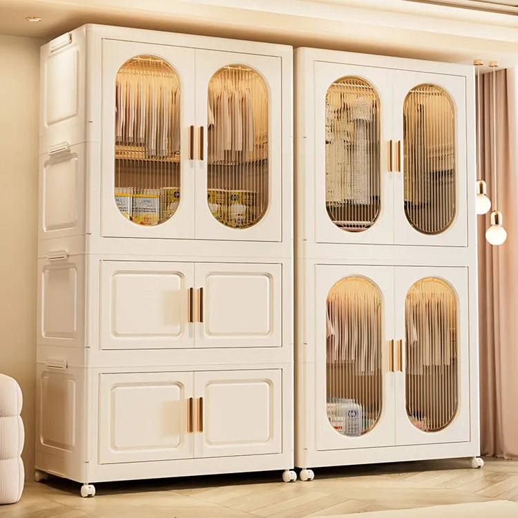 免安装宝宝简易衣柜儿童衣服收纳柜婴儿小衣橱塑料家用卧室储物柜