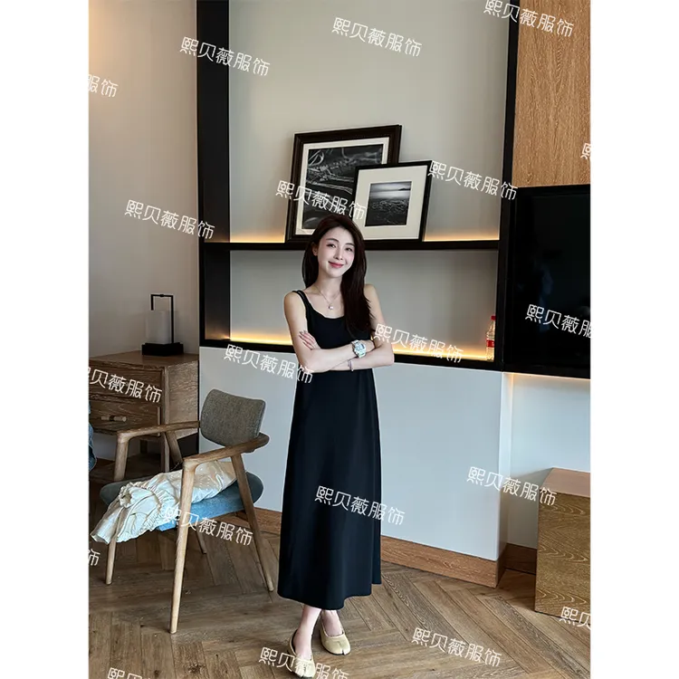 熙贝薇6【封神裙】吊带裙韩版修身显瘦气质长裙吊带连衣裙 G7118