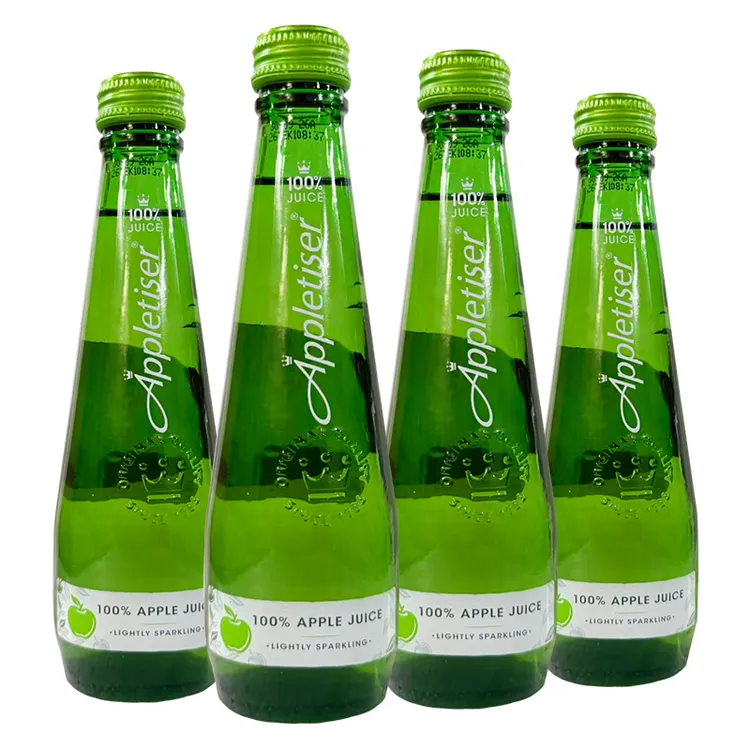 英国进口可口可乐苹果汁汽水苹果味275ml/玻璃瓶果汁型碳酸饮料