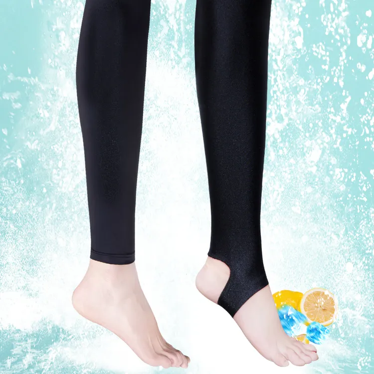 冰丝打底裤女春秋薄款透气户外防晒外穿弹力大码踩脚高弹瑜伽裤