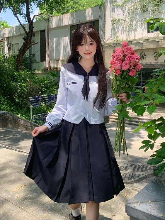 【游花学园】jk套装正版原创莓喵jk制服水手服日制校供收腰款学院风