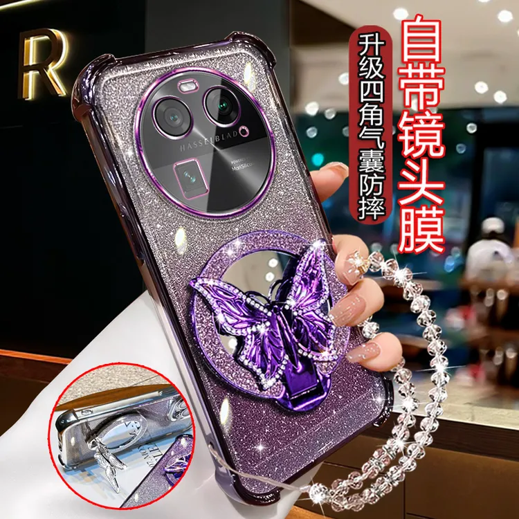 适用OPPOfindx6手机壳女网红高级感0PP0FINDX6四角防摔PGFM10软壳