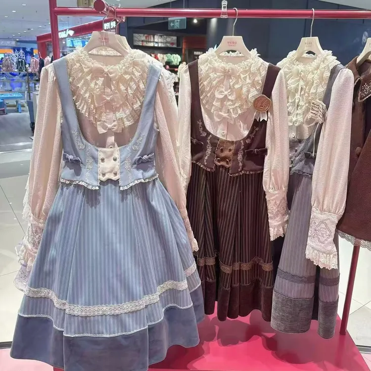 玻璃纸之夜/优雅大小姐风格奥斯汀的书信托胸款jsk/Lolita