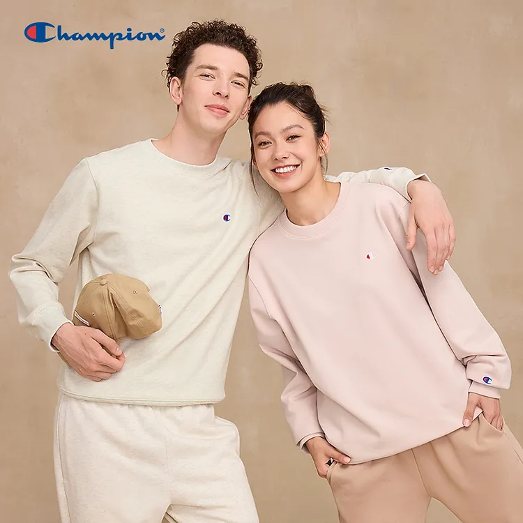 【小Clogo卫衣】Champion冠军秋冬刺绣圆领运动休闲纯棉百搭经典