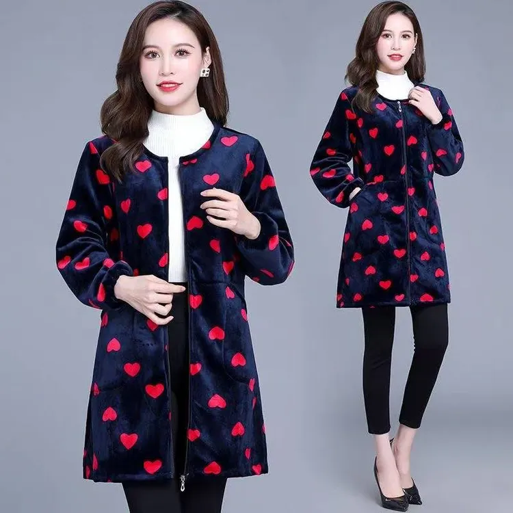 罩衣成人女款冬季羽绒服罩衣防脏保暖加绒外穿时尚洋气干活工作服