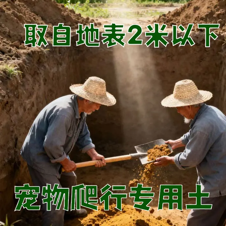 天然沙土宠物爬行土乌龟冬眠土生态缸造景土纯土宠物用土通用泥土