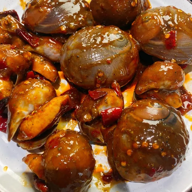 麻辣鲍螺猫眼拼500g/包 顺丰