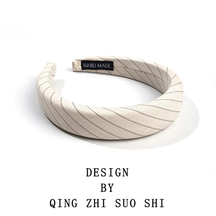 简约风复古百搭女头饰小香风发箍白色复古宫廷瑞丽风气质网红时尚