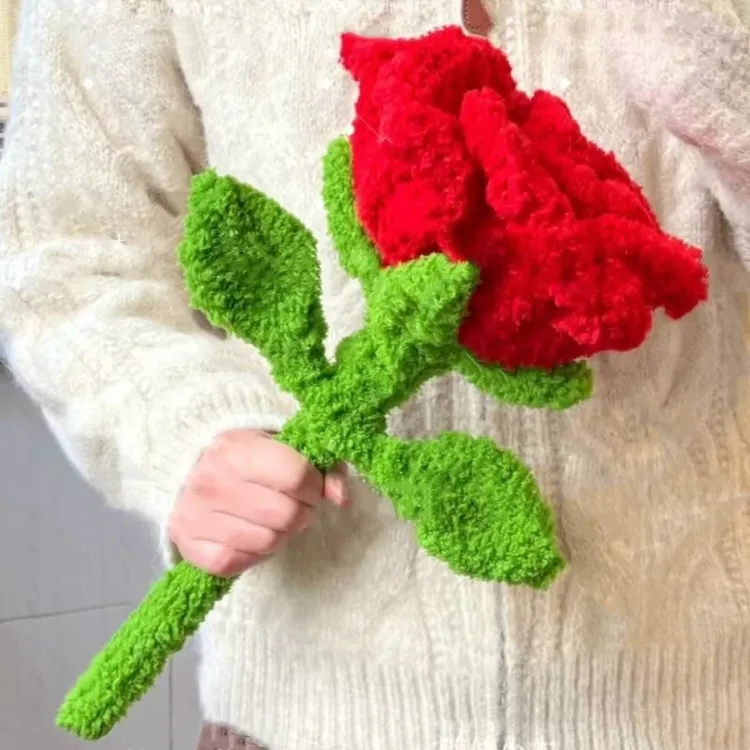 扭扭棒毛绒巨型玫瑰花材料包手工diy实用生日情人节礼物女生创意