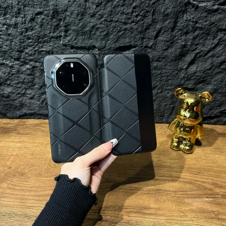 适用于华为mate80rs非凡大师手机壳磁吸翻盖皮套真皮保护套mate80