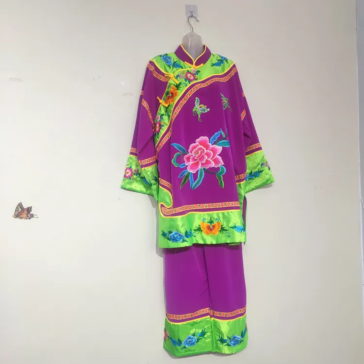 古装媒婆服老太太演出服戏剧表演服装广场舞道具套装中老年二人转