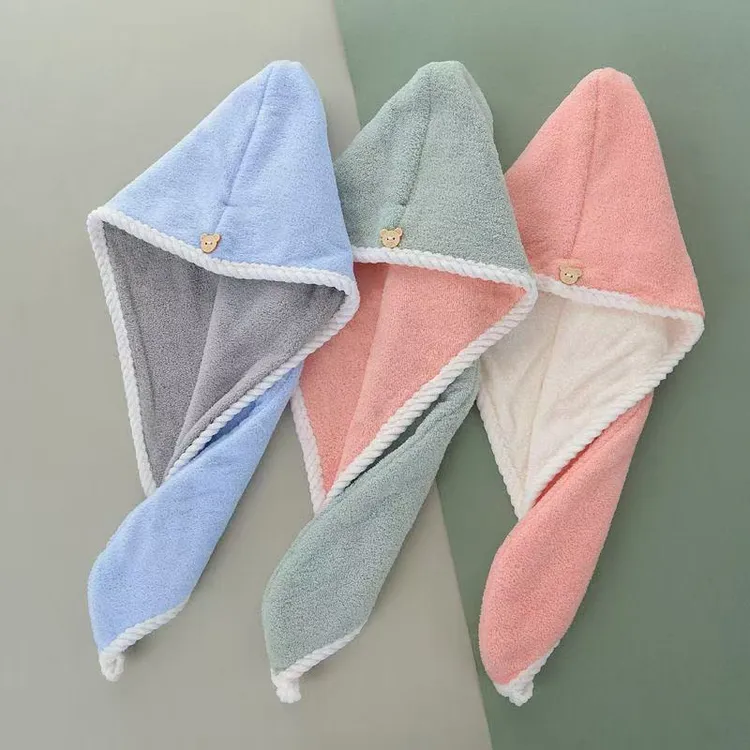 【超值3条】双层干发帽速干加厚女超强吸水毛巾珊瑚绒