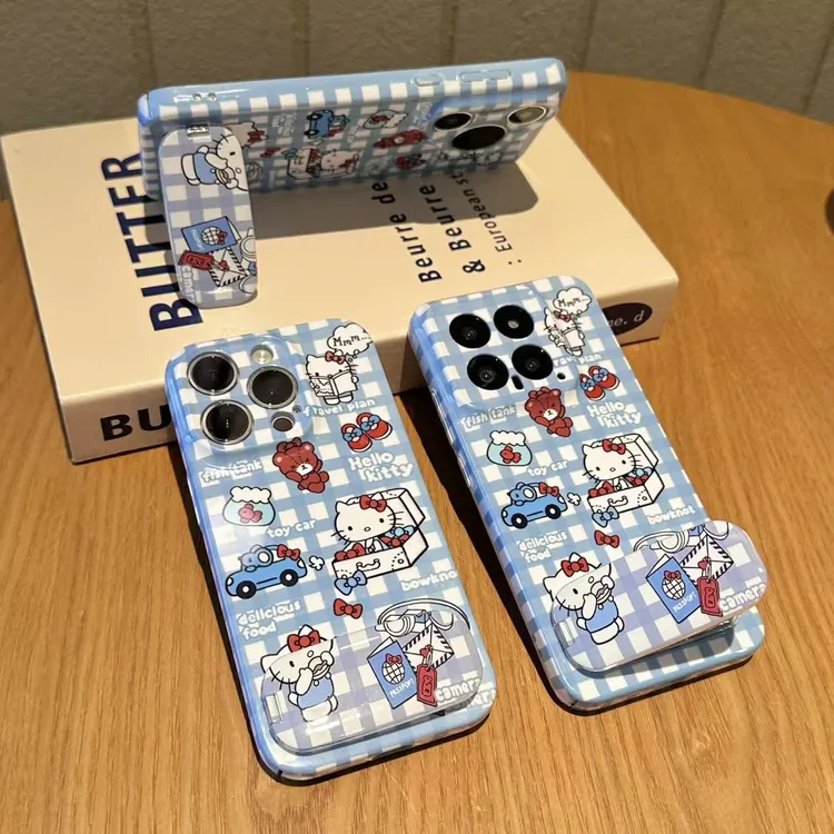 SMBLCE方格KT镜子支架适用苹果17/16菲林手机壳华为vivoppo小米15