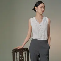 Distin Kidny/迪凯【星线好物】上衣简约百搭蕾丝打底衫女