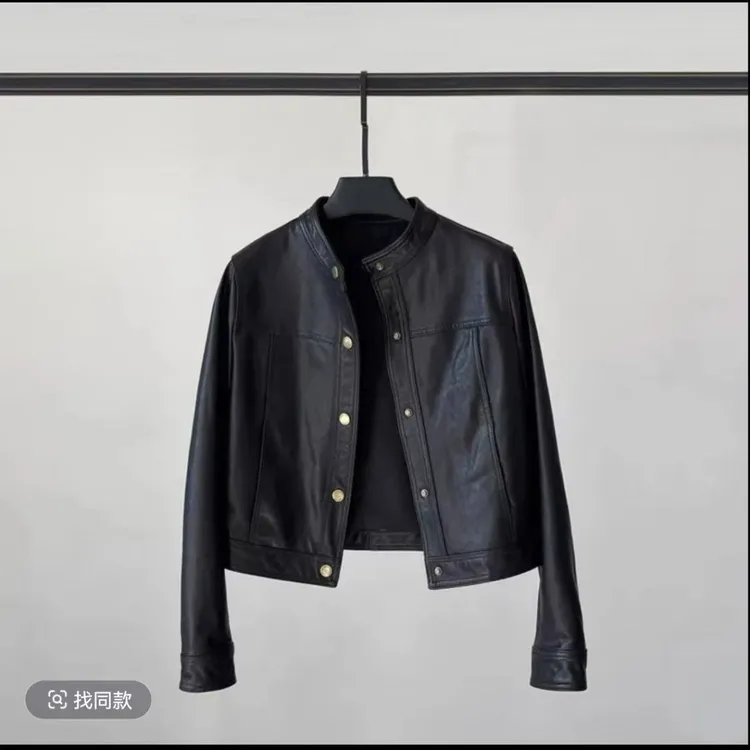 【原版正品】722L海宁真皮皮衣女短款韩版显瘦新款夹克小皮衣外套