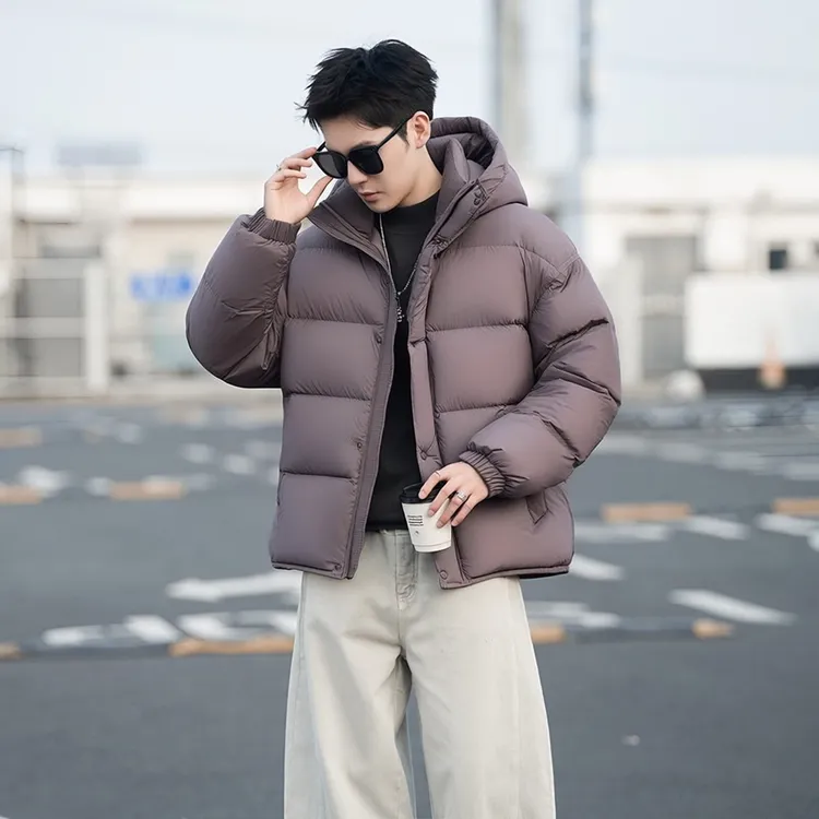 外套男2025冬季新款爆款潮流高端时尚加厚保暖韩版轻薄蓬松羽绒服
