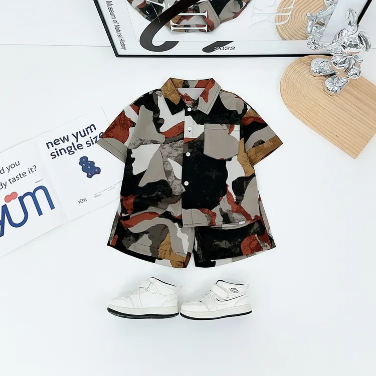 儿童套装夏季2025新款男童薄款两件套洋气潮BQ25663N悠悠童话童装