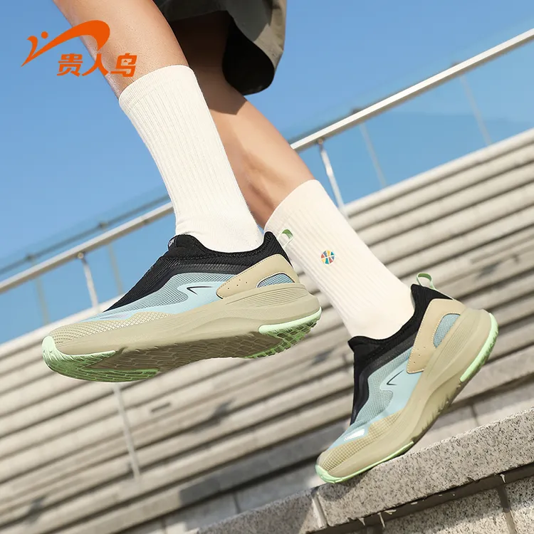 贵人鸟夏季懒人一脚蹬运动鞋时尚新款网面透气舒适轻便休闲跑步鞋