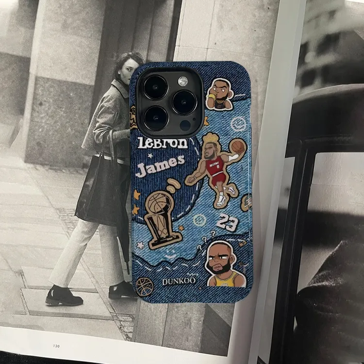 牛仔詹姆斯适用菲林二合一菲林单壳适用苹果/华为/小米OPPO/VIVO