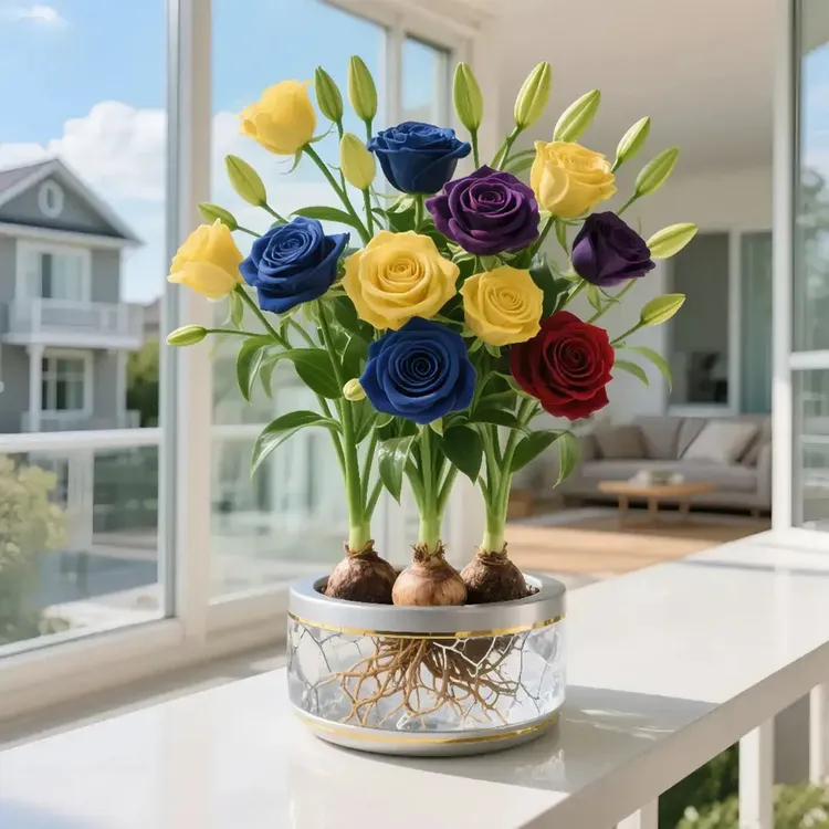 【浓香】大花月季玫瑰花种球花卉水培土培四季种植盆栽耐寒热易活